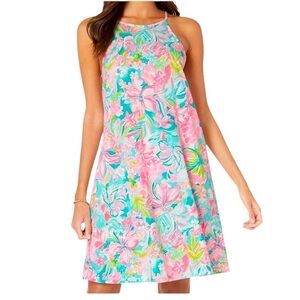 Lilly Pulitzer‎ Margot Hot On The Scene Pima Cotton Jersey Swing Tank Dress S